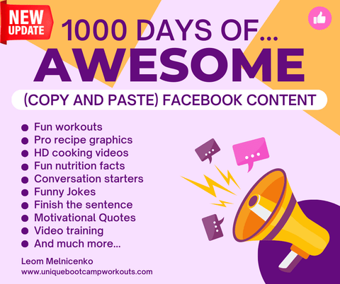 1000 Days of Awesome Facebook Content